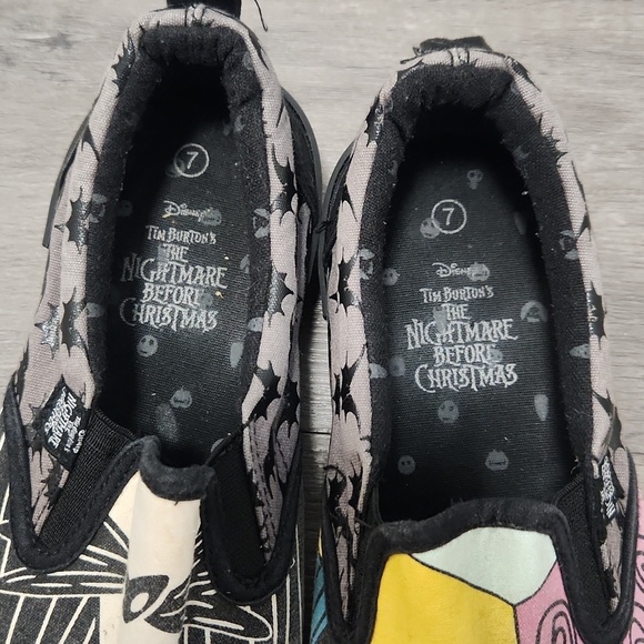 Disney Nightmare Before Christmas Canvas Time Burton Slip Ons Size 7 Mens - Picture 5 of 11